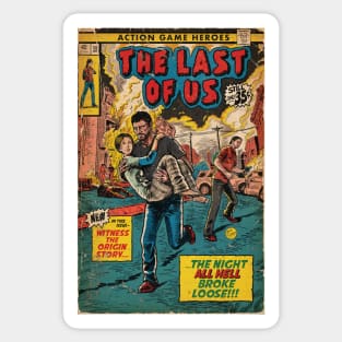 The Last of Us - Intro comic cover fan art Sticker